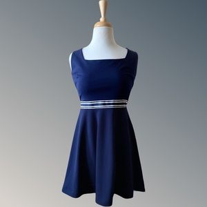 Short navy blue dress from Macy’s